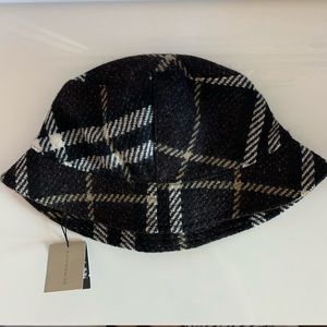 Burberry Wool Plaid Bucket Hat